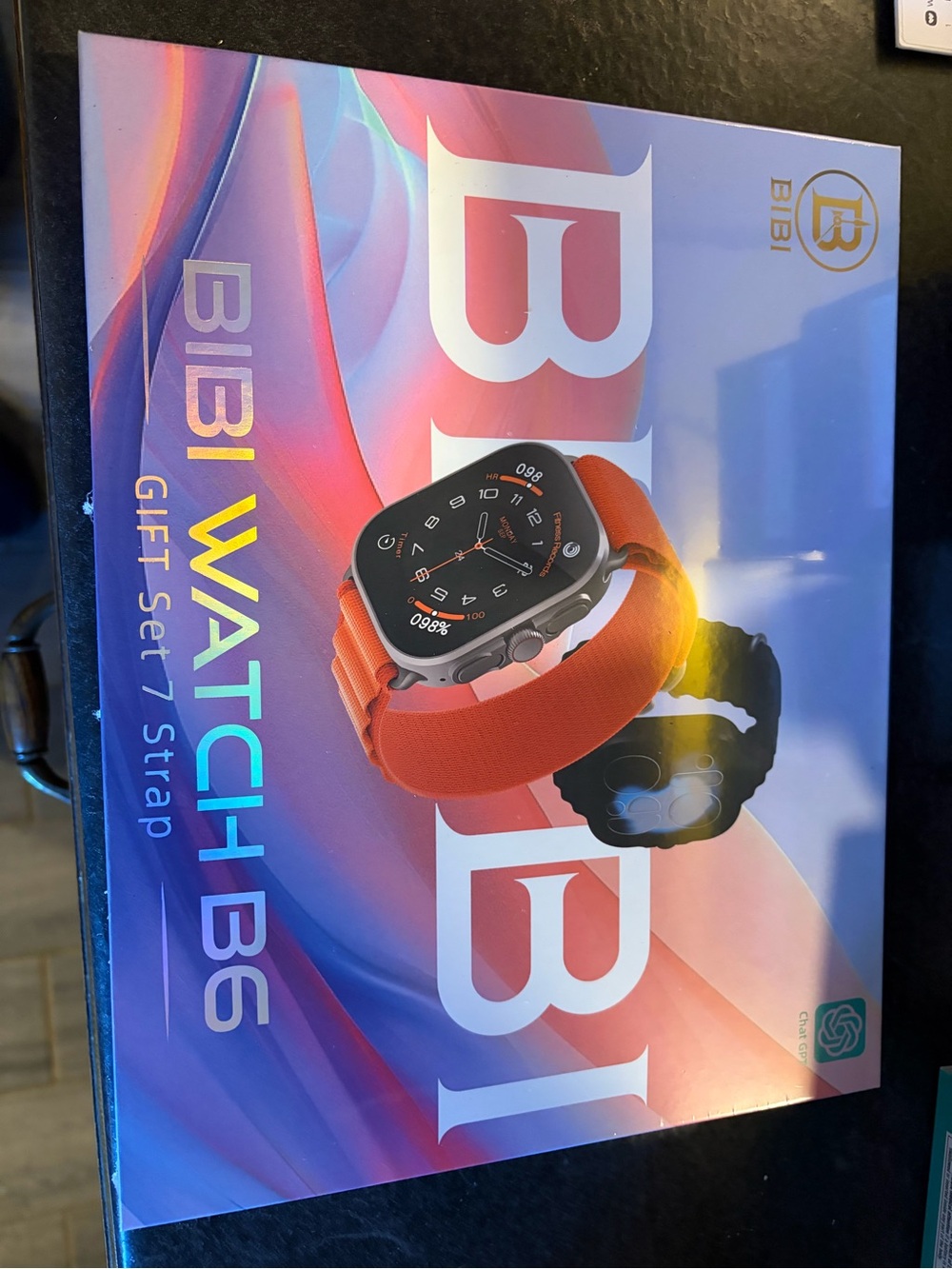 BiBi Watch B6 Smartwatch with Orange Strap